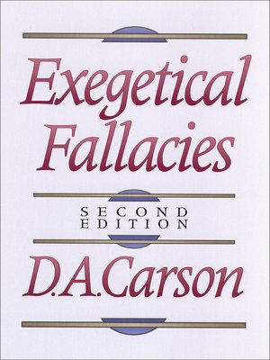 cover image of Exegetical Fallacies